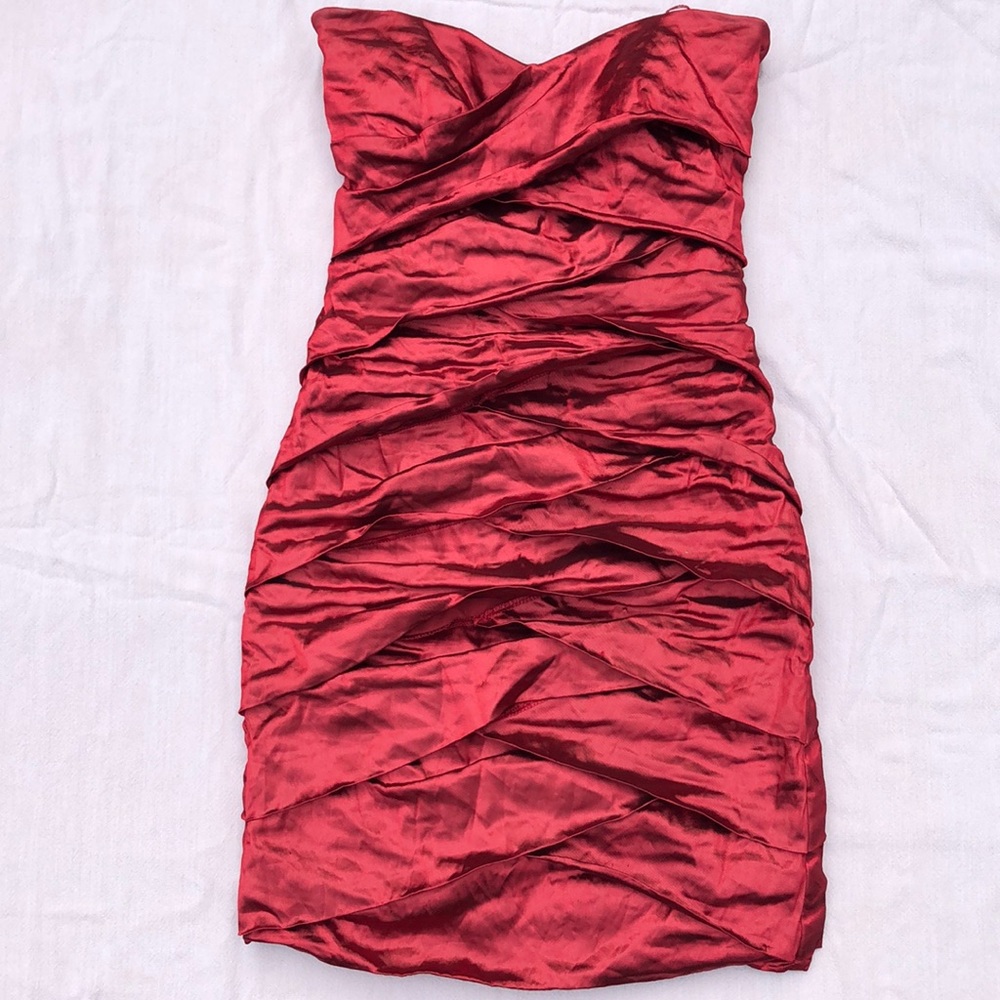 Nicole Miller Strapless Minidress